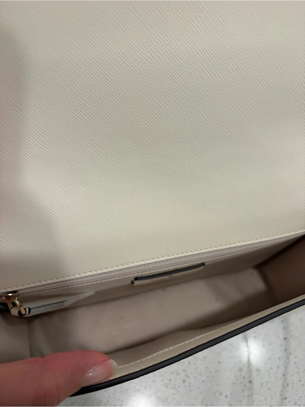 Kate Spade Madison Flap Crossbody Bag White Leather Purse KC430 NWOT Ivory FS
